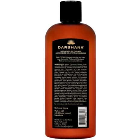 Natural Moisturizing Shampoo - Back label